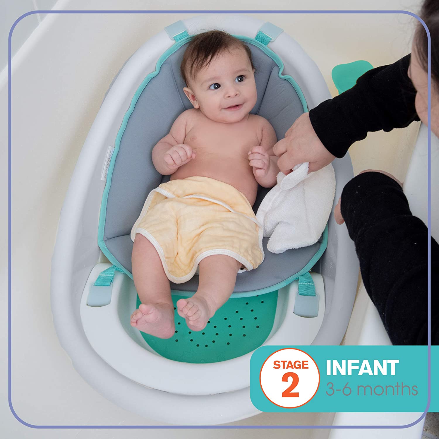 Summer Infant Gentle Support Multi-Stage Bath Tub || Birth+ to 24months - Toys4All.in