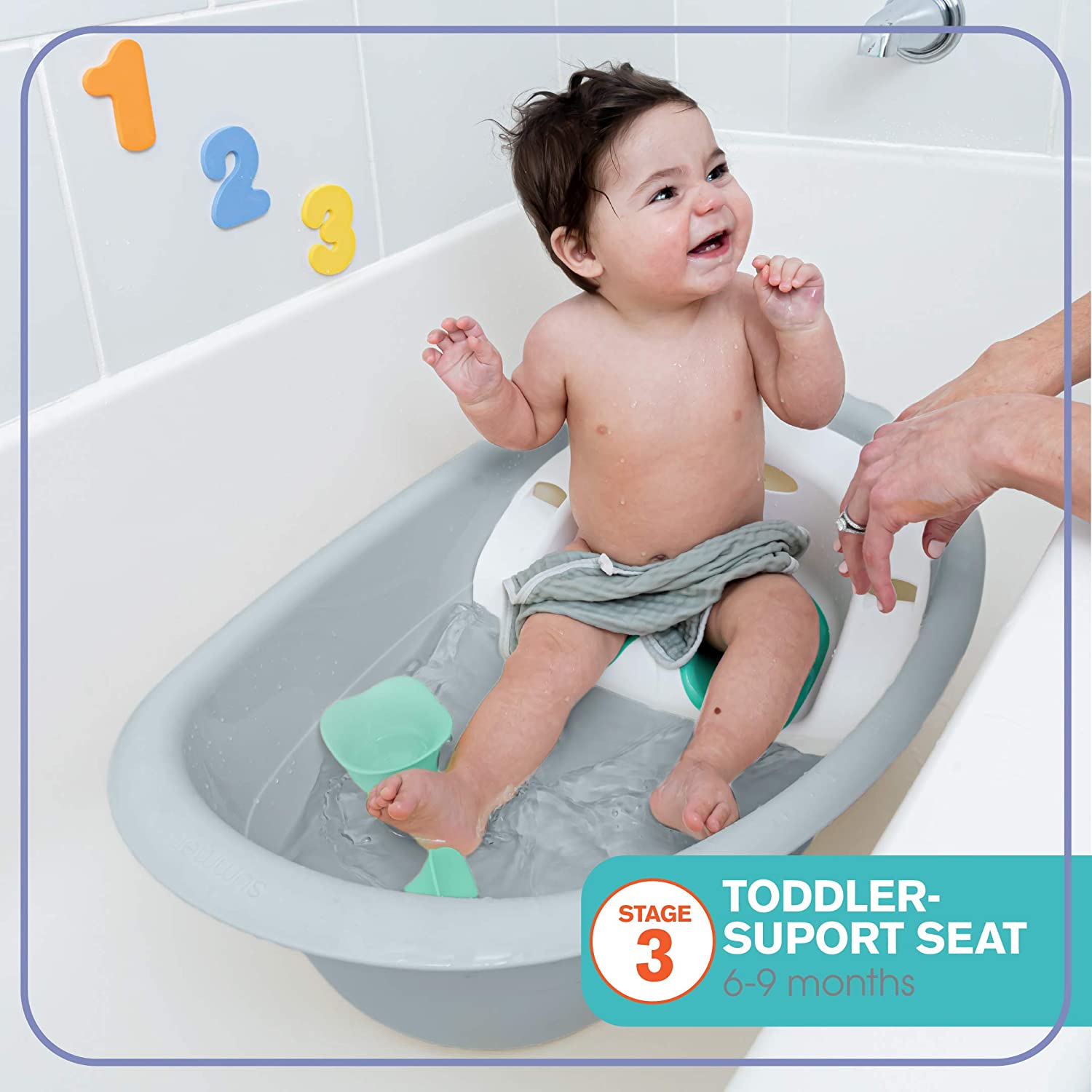 Summer Infant Gentle Support Multi-Stage Bath Tub || Birth+ to 24months - Toys4All.in