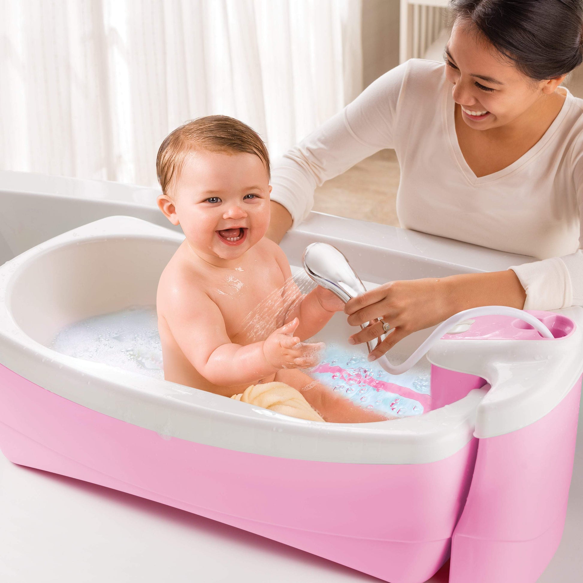 Summer Infant Lil Luxuries Refresh Bath Tub Birth+ 24M) || Birth+ to 12months - Toys4All.in