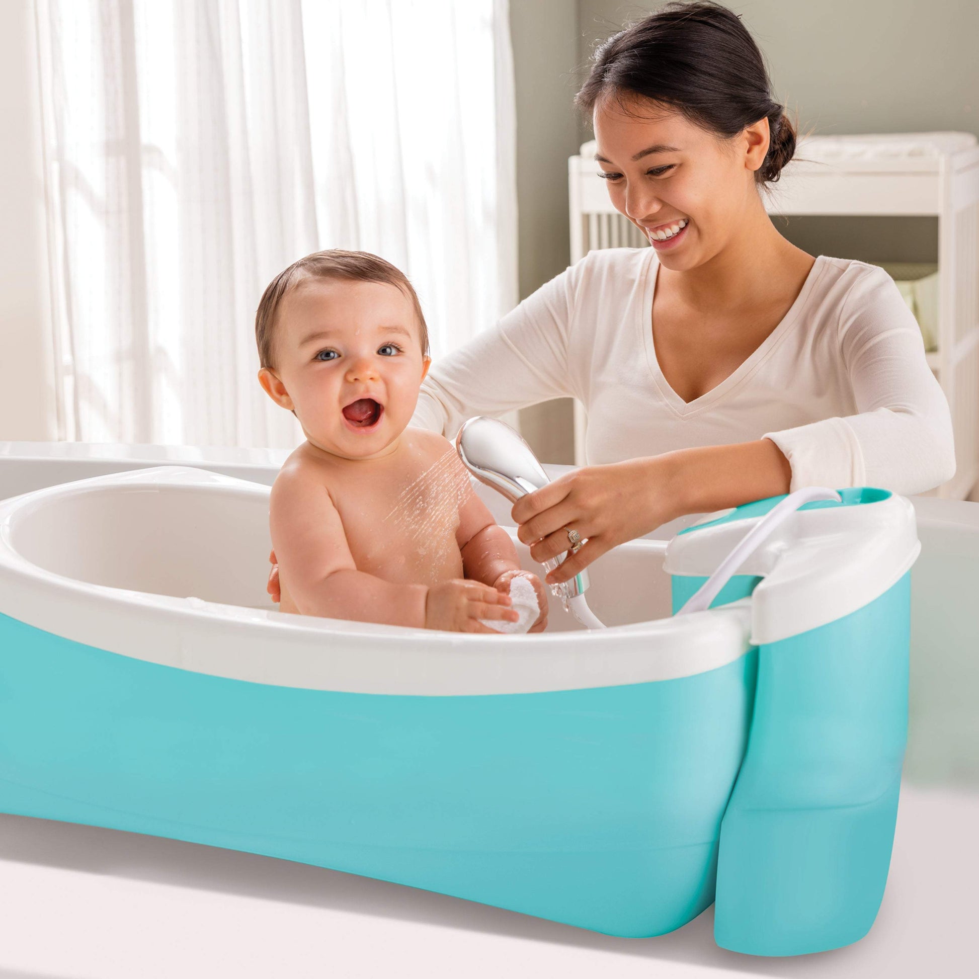 Summer Infant Lil Luxuries Refresh Bath Tub Birth+ 24M) || Birth+ to 12months - Toys4All.in