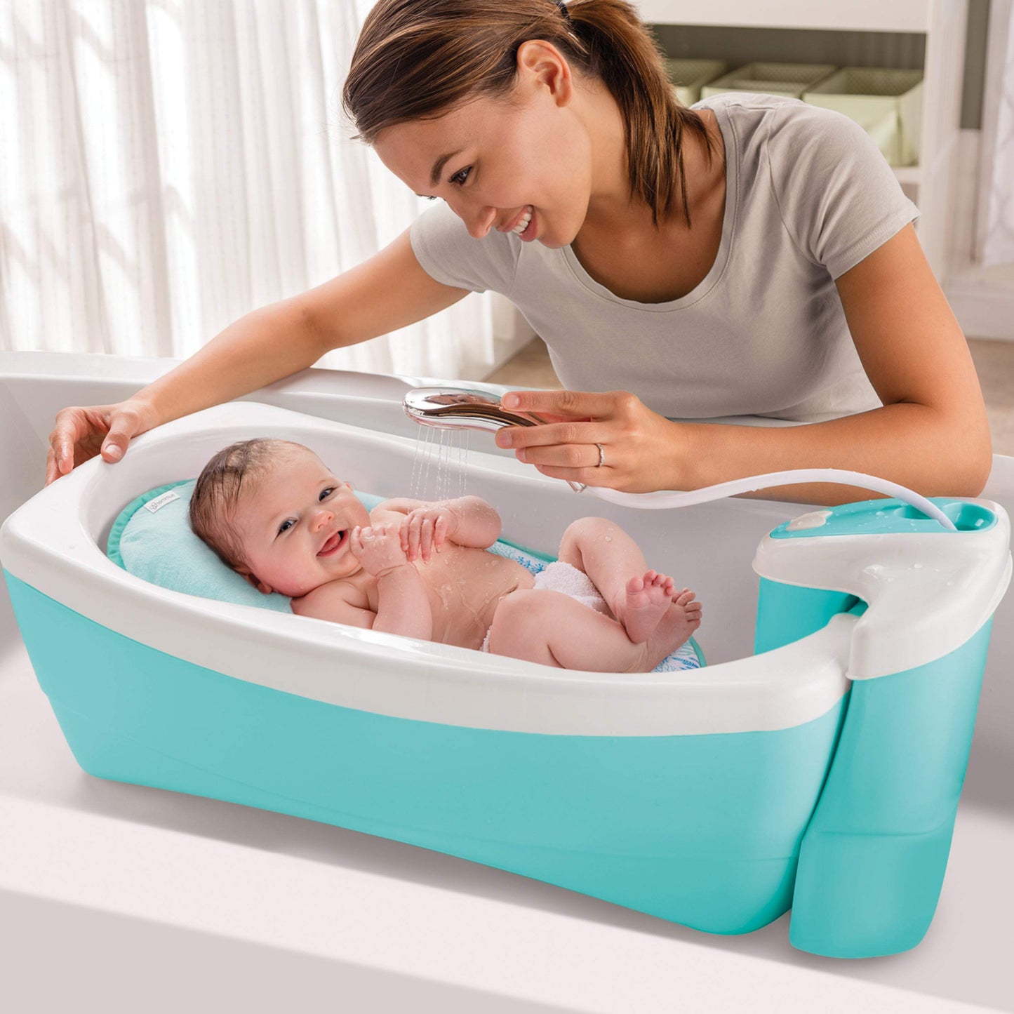 Summer Infant Lil Luxuries Refresh Bath Tub Birth+ 24M) || Birth+ to 12months - Toys4All.in