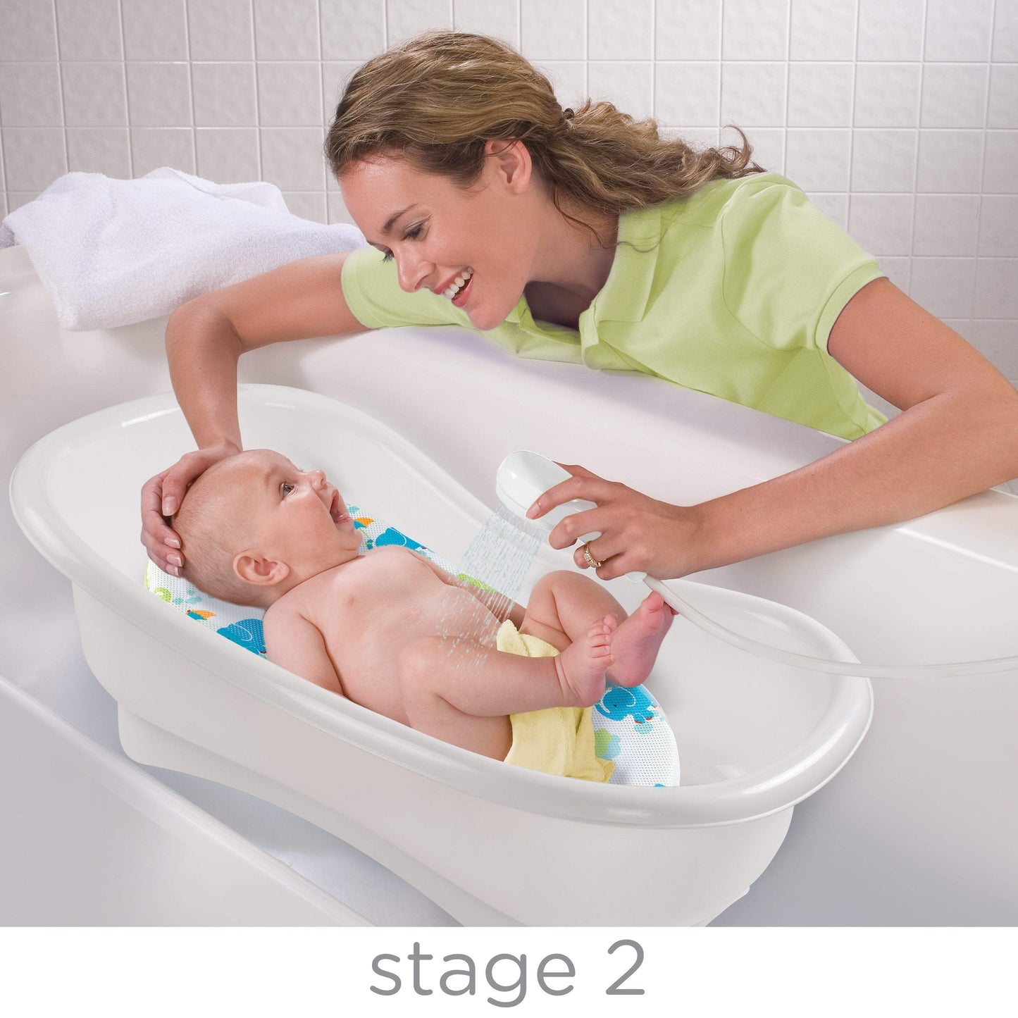 Summer Infant Newborn-To-Toddler Bath Center & Shower Blue || Birth+ to 12months - Toys4All.in