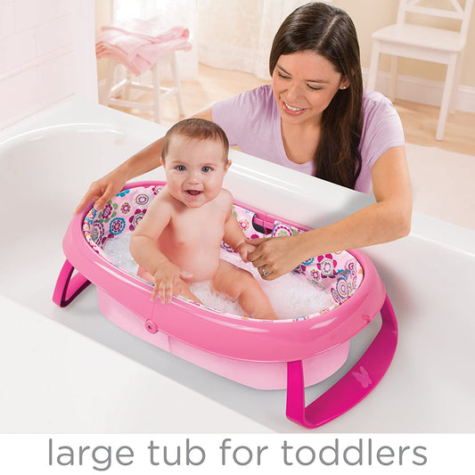 Summer Infants EasyStore Comfort Tub (Pink) || Birth+ to 12months - Toys4All.in