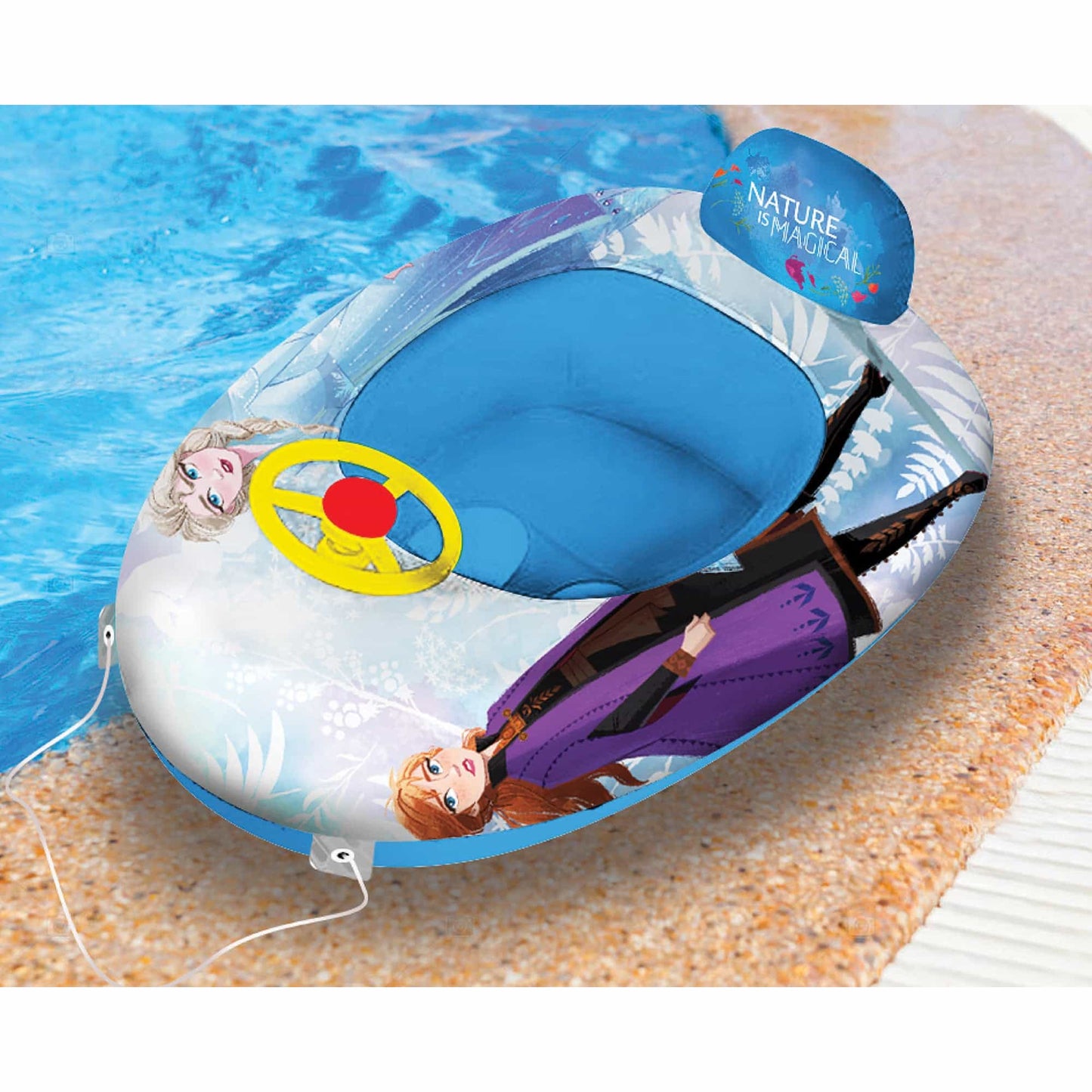 Disney Frozen Inflatable Swim Boats for Kids, Beach Floaties for Summer Swim Party, Leakage Proof Valve Design || 3-8 Years - Toys4All.in