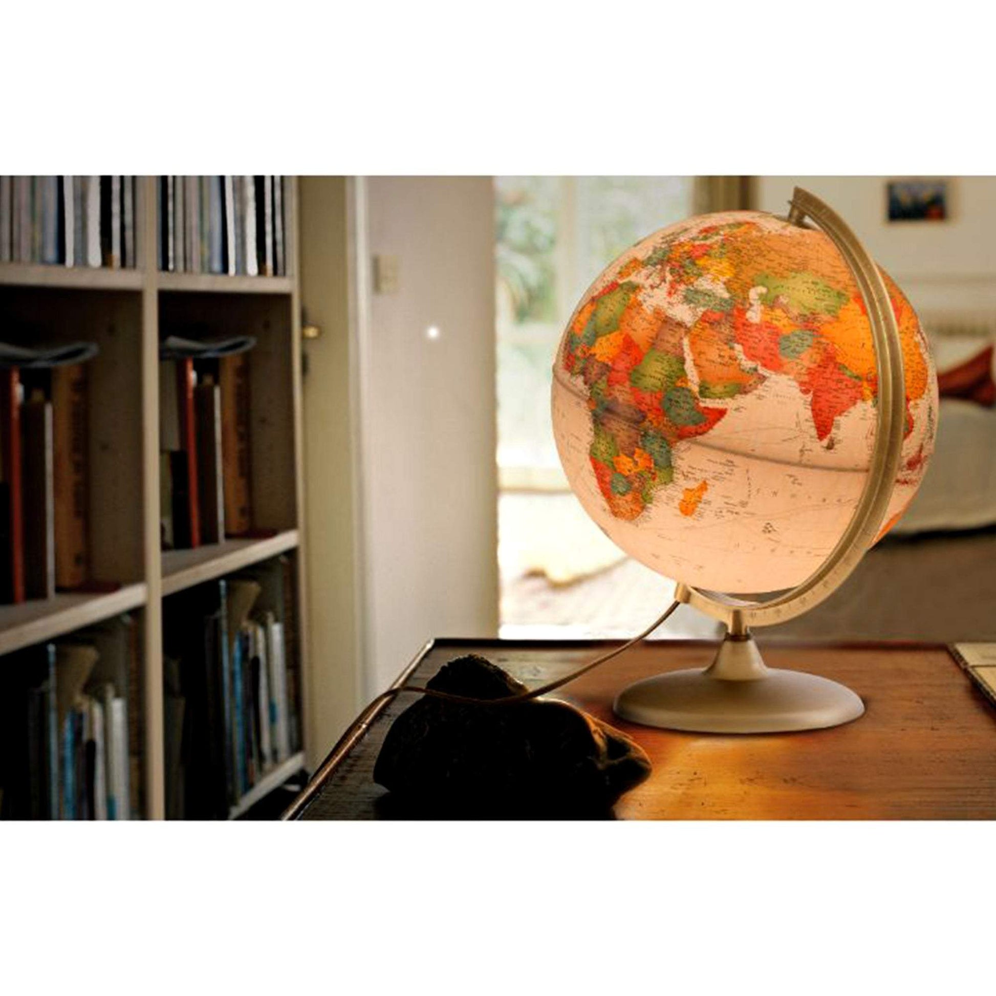Tecnodidattica Discovery Illuminated & Revolving Globe Antique Style 5M To 4Y - Toys4All.in