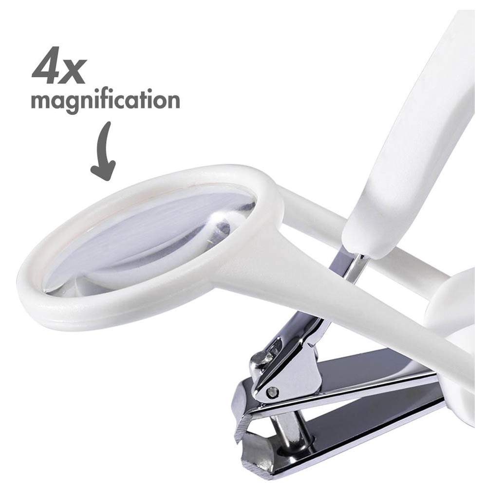 The First Years Nail Clipper W/ Magnifier White & Grey || Birth+ to 12months - Toys4All.in