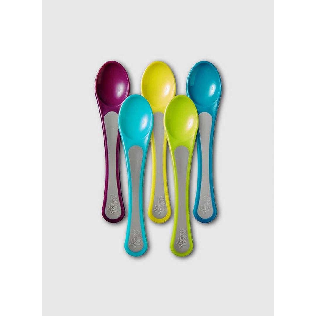 Tommee Tippee 5X Feeding Spoons Multicolor 7M To 14M - Toys4All.in