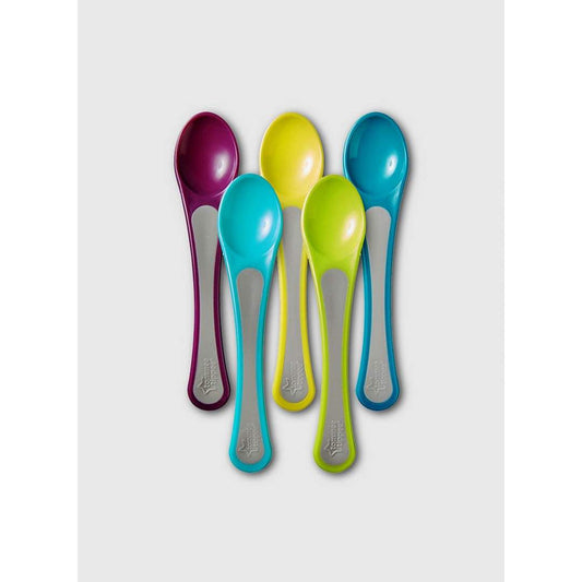 Tommee Tippee 5X Feeding Spoons Multicolor 7M To 14M - Toys4All.in