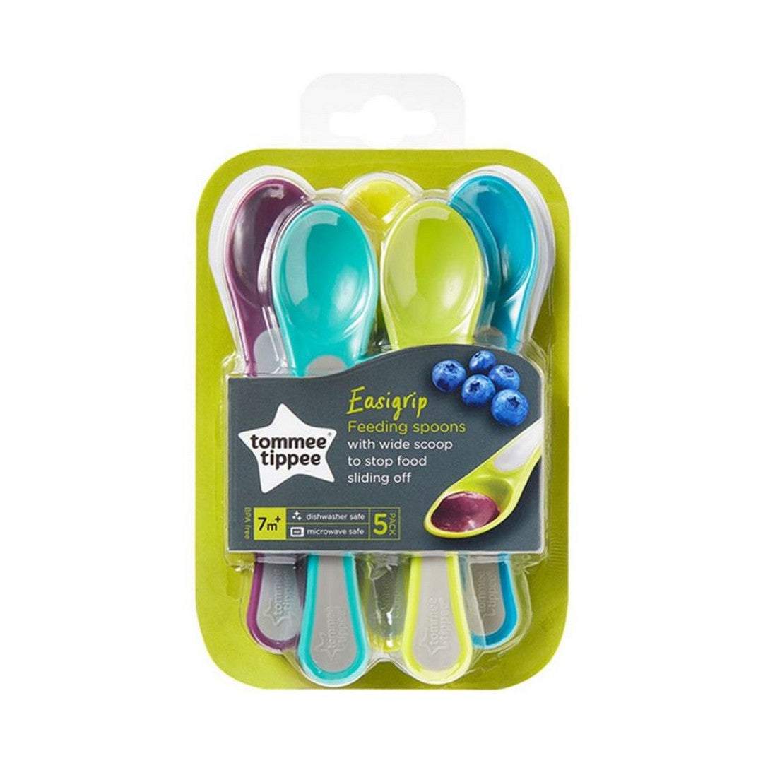 Tommee Tippee 5X Feeding Spoons Multicolor 7M To 14M - Toys4All.in