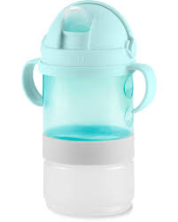 Skip Hop Teal Color 2-in-1 Sip 'n Snack Set 6months to 48months