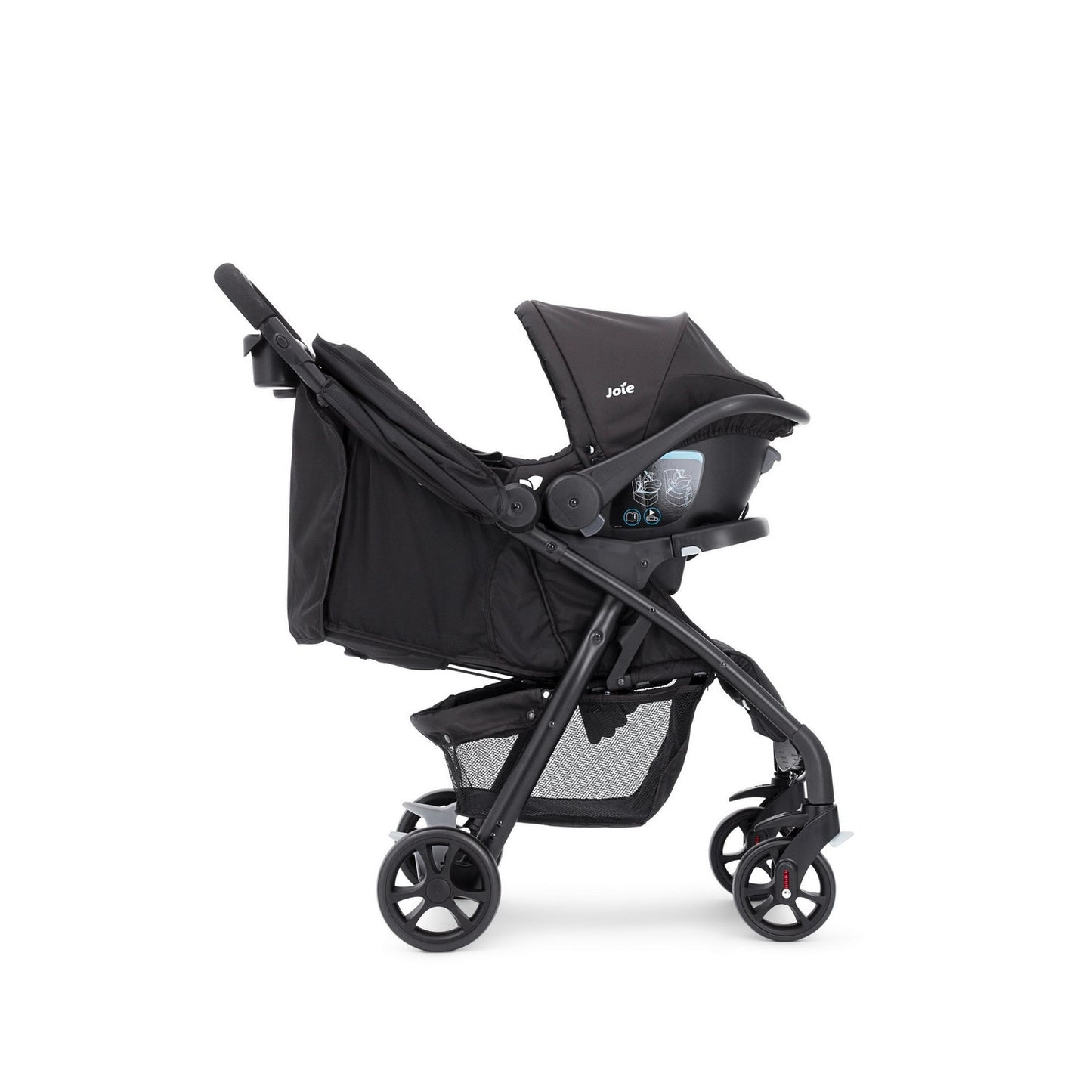 Joie Muze Lx Ts W/Juva Stroller - Fashion Universal Black - Birth+ to 48months